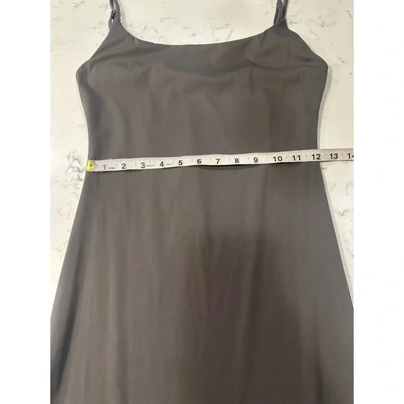 Double Lined Bodycon Maxi Dress in Gray- Size Medium - Picture 12 of 12